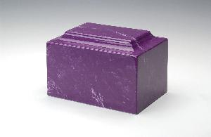 purple cultured marble cremation urn